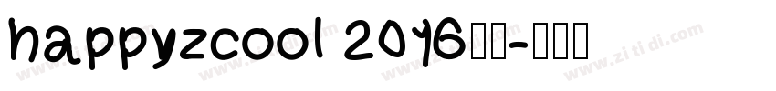 happyzcool 2016字体字体转换